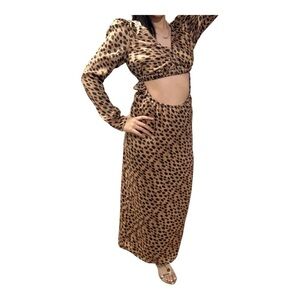 Leopard Print Maxi Skirt